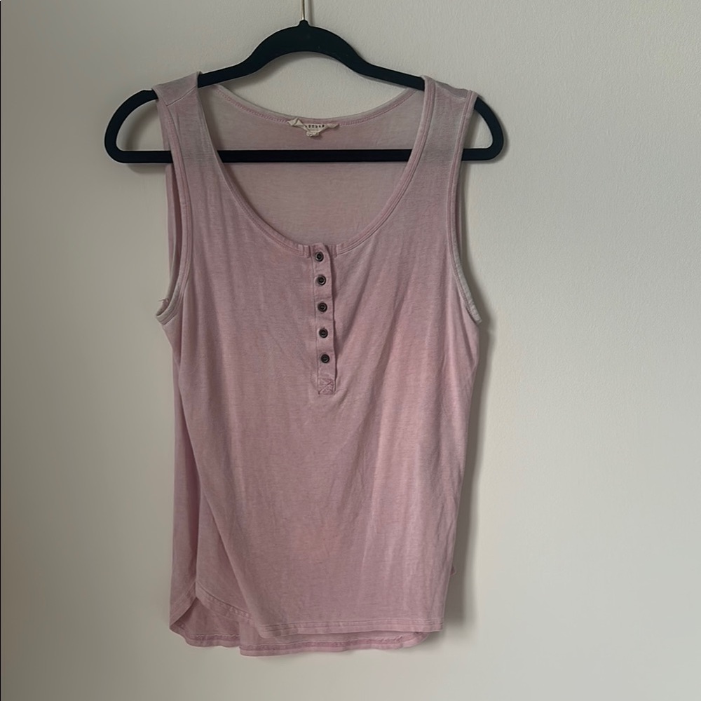 Pink Henley Tank